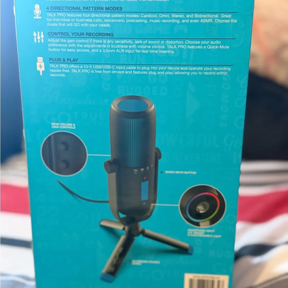 JLab Talk PRO USB Microphone - Black Brand new in box